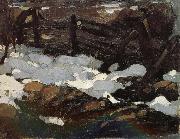 Nikolay Fechin Landscape of Winter oil on canvas